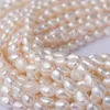 Beadthoven 100pcs 7-10mm perles de perles d'eau douce naturelles 0.7mm trou fabrication de bijoux bricolage artisanat