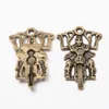 20 peças 4429mm vintage cor prata artesanal amuletos de filme bronze antigo pingentes de liga de metal para pulseira brinco diy joias 3219524