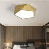 Taklampor modern geometri lampa akryl sovrum restaurang el matsal dimbar med fjärrkontroller