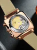 Ailang 2020 New Watch Mäns automatiska mekaniska klocka Vattentät Tourbillon Svart Teknologi Lysande Modes Klocka Q0902