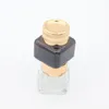 15G Amber Eye Cream Jar Bottle Lege Glass Lip Balm Container Cosmetisch monsterpotten met Gold Cap7461712