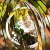 Dekoratif Objeler Figürinler 360 Derece Spiral Metal Ayna Rüzgar Çanları Dönen Chile Çan Kelebek Kız Spinner Açık Bahçe Aralık Için