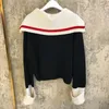 Matakawa Turn-down Kraag Koreaanse truien Kleur bijpassende Losse Buiten Gebreide Cardigan Sweater Jas Korte Top Dames 210513