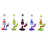 Hookahs 7.2'' Smoking Water Pipes Silicone Pipe Hookah Bong with Glass Bowl Heat Resistant Tobacco Dab Rig