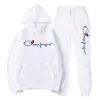 Unisex Trainingspakken Sportpak met capuchon Heren Dames Casual Merk LOGO Hoodie en broek 2-delige set Flecce Sportkleding Joggingpakken 3XL2511921