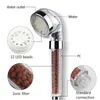 Banyo 3/7 renkler Değişiklikler LED Duş Başlığı Yüksek Basınçlı Su Tasarrufu Yağış Anyon Sıcaklık Kontrolü Spa Duş Başlığı 210724