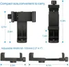 ULANZI TELEFON TRIPOD ADAPTER MONTERING Justerbar hållare Smarttelefonklämma Vertikal horisontell konsol för 12 Pro Max Tripods LOGA22