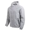 Wiatroszczelna kurtka Mężczyźni wodoodporna oddychająca marka Casual Sport Outdoor Soild Hooded Coat Male S Hardshell Wind 211217