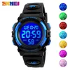 Skmei Children LED Electronic Digital Watch Chronograph Clock Sport Watches 5bar Water Impermeable Kids Wristwatches para Boys Girls 220113