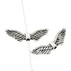 Legering ängel vinge charm lösa pärlor 23.9x7,9mm antika silver distans smycken fynd L192 200PCs / parti