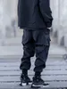 Catsstac windproof polyester tactical pants multiple pockets techwear ninjawear streetwear futuristic 210715