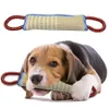 Iinen tissu chien entraînement obéissance chiens mordant bâton pur cuir pur en cuir interactif molar fournit des fournitures berger allemand mal7655915