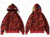 2021 남성 여성 디자이너 위장 후드 패션 패션 PA 인쇄 Ape WGM Hoodie Paris Cardigan 클래식 겨울 플러시 코트 스웨터 01