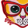 Havlu Nakış Karikatür Kedi Mektupları Şönil Yama Kumaş Özel Sticker Üzerinde Dikmek Büyük Boy Patchwork Aplikler Giyim Çantası Sırt Çantası Dekorasyon Için