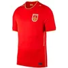 Camisas de futebol da China 2021 Seleção Nacional 20 21 Homens em casa vermelho afastado branco WU LEI Camisa de futebol uniformes de topo terceiro dragão negro Uniformes