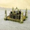 ERMAKOVA Metallo Taj Mahal Figurine Statua di Fama Mondiale Punto di Riferimento Modello di Edificio Desktop Da Ufficio Decorazione Ricordo Regalo 210318