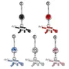 gem belly rings