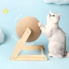 Cat Toys Cute Scratball Toy Kitten Sisal Rope Ball Board Slipning Paws Katter Scratcher Slitage Beständiga husdjur Möbeltillbehör