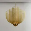 Nordic Grid Art Luzes pendentes de ouro moderno Lâmpada de lâmpada led de lâmpada de lâmpada Led Room de restaurante bar luminárias Luminárias