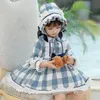 Robe pour enfants, nouvelle robe en coton à manches longues pour bébé, style Lolita espagnol, Q0716