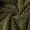Män Vinter Varm Fluffy Fleece Fur Hooded Coat Tjock Hoodies Toppar Solid Färg Ytterkläder Långärmade Cardigans Sweatshirts