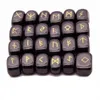 25st Natural Crystal Rektangel Prototype Loose Gemstones Divination Fortune-Telling Stone Rune Reiki Healing Religiösa Smycken F