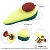tobacco pipe Avocado Pipes silicone material with glass bowl oil rig wax burner length 3.9"