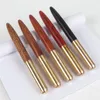 Gel Pens High Quality 0.5mm Black Ink Luxury Wood Ballpoint Pen Stylo Pennen Boligrafos Kugelschreiber Canetas Penna Kalem 03665