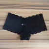 6 Pieces a Pack Ladies Lace Panties Sexy Underwear Women Boyshort Lingerie See Through Culotte Femme Intimates Solid Color XXL 210730