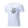 FREDD Marshall Beyaz T Gömlek Erkekler Için Pamuk Komik T Shirt Kısa Kollu Marka Tops Tees Erkek Panda T-Shirt EUR Büyük Boy 355 210527