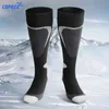 Copozz ski meias espessas algodão esportes snowboard ciclismo esqui skiing meias homens mulheres absorção de humidade altas meias elásticas 210727