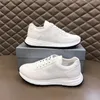 Chaussures masculines Designers Laced Sneakers Trainers de plate-forme en cuir Eyelettes Metal Eyelettes Nylon Casual Chores Counner Runner Trainers avec boîte 276
