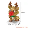 Party Favore Christmas Mini Blocchi Babbo Natale Model Bricks Bambini Building Block Xmas Bambini Giocattoli W-00834