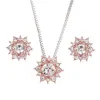 Pendant Necklaces Stylish Temperament Snowflake Jewelry Ladies Crystal Necklace Women Wedding Party Y20