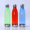 750 ml BPA Gratis Plastic Herbruikbare Cola Vorm Waterfles voor Sport Camping Travel Solid Color Flessen