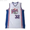 Billiga Custom Shanghai Shark 32 Fredette Jersey Broderi Movie White China XS-5XL NCAA