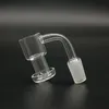 OD22mm Terp Slurper 석영 Banger 네일 45 90도 두꺼운 흡연 Bangers 10mm 14mm 18mm 남성 여성 서리로 덥은 공동 그릇 유리 봉