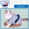 Katt kimono japansk stil kostym