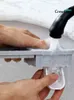 Portaspazzolino Accessori da bagno a parete Scatola portaoggetti senza punzonatura Spremiagrumi per bagno con tazze 2 colori 210322