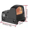 Red Dot Scope kolimator Reflex Sights pistolet Sight IPX6 wodoodporny Fit 21mm Picatinny 17 19 9mm AR15 M4 AK