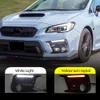 2PCS Sequential Turn Signal Fog Lamp bezel Car LED DRL Daytime Running Light For Subaru WRX STI 2018 2019 2020 2021