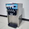 Machine à crème glacée molle à 3 saveurs entièrement automatique