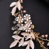 Wedding Headpiece Gold Tiaras Hair Vines Bridal Women Hairbands Accessories Silver Color Headbands Flower Jewelry Clips & Barrettes