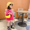 Barn mini handväska 2021 Koreansk tjej Princess Fluorescerande One-Shoulder Bag Fashion Kids Chain Messenger Väskor Kvinnor Puse F217