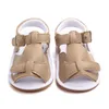 Baby Boy First Walkers Gummi Sole Sandal Girls Pu Slipper Spädbarn Sommarskor Nyfödda Läder Sandaler Sko