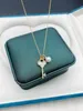 Handmade key necklace Natural high quality butterfly shell Mosaic 7-8MM round fresh water pearl for ladies