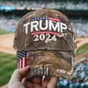 2024 Trump Presidential Val Presidentval Val Keps Trump Hat Baseball Cap Justerbar Speed ​​Rebound Cotton Sports Cap Seaway DWF5983