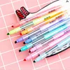 Surligneurs Haile 10 Couleurs Surligneur Effaçable Double Pointe Marqueur Pastel Fluorescent Stylo Art Dessin Doodling École Papeterie Fournitures