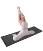 Tapis de yoga à surface antidérapante texturé TPE amical, personnalisé en daim épais Eva de 6mm, Pu imprimé Logo personnalisé 1401645