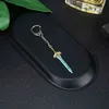 Anime Game Genshin Impact Key Chain Weapon Keyrings Blade Sword Key Holder Pendant Metal Keychains Charm Men Jewelry Y1231